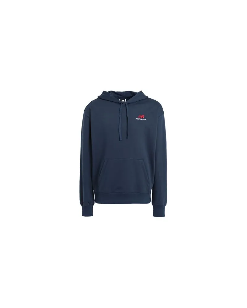 New Balance Uni-ssentials French Terry Hoodie  - TOPS - Sweatshirtsauf YOOX.COM Nachtblau
