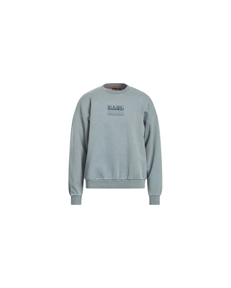 Napapijri TOPS - Sweatshirtsauf YOOX.COM Taubenblau