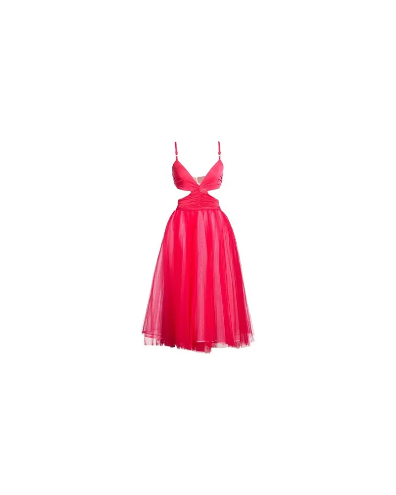 Elisabetta Franchi KLEIDER - Midi-Kleiderauf YOOX.COM Fuchsia