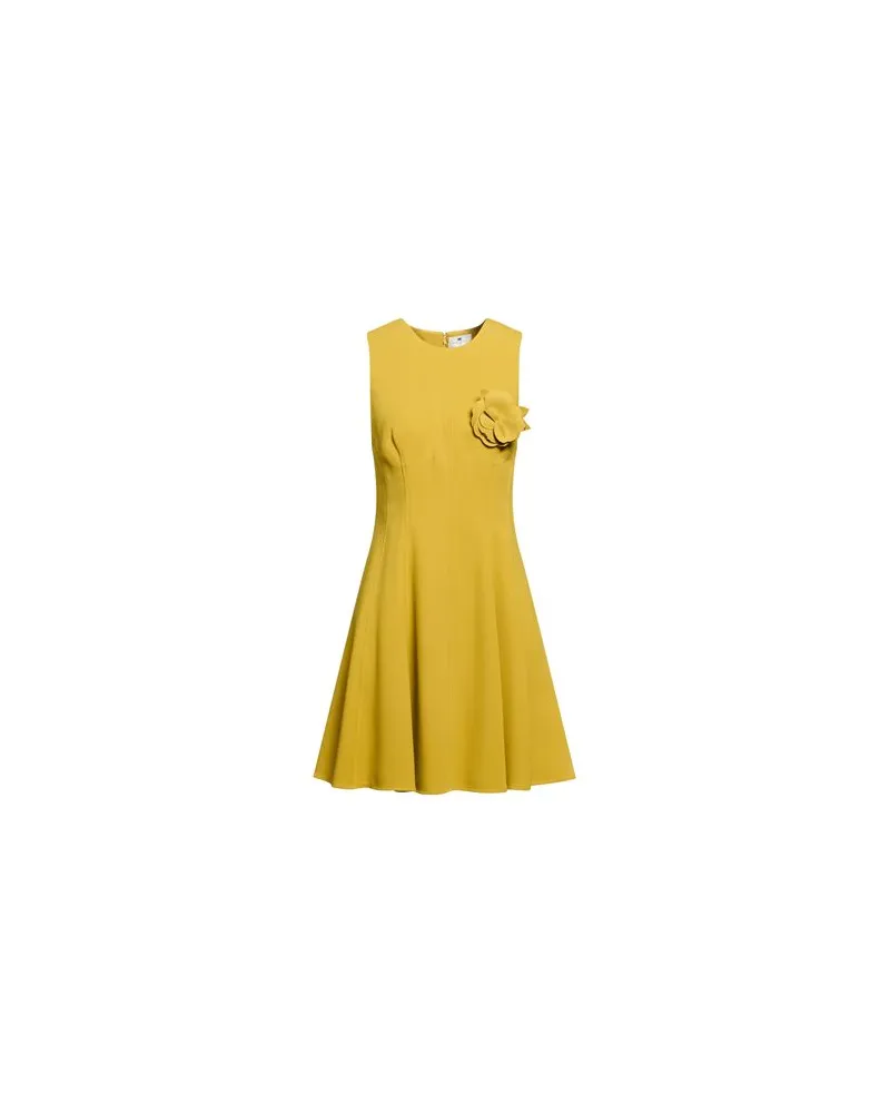 Elisabetta Franchi KLEIDER - Mini-Kleiderauf YOOX.COM Senf