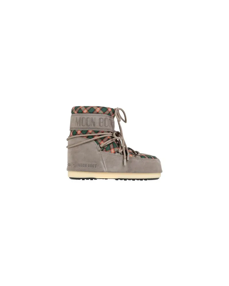 Moon Boot MARS SUEDE/TARTAN   - SCHUHE - Stiefelettenauf YOOX.COM Maulwurfsgrau