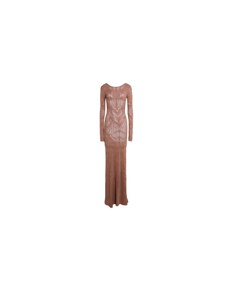 Mes Demoiselles KLEIDER - Maxi-Kleiderauf YOOX.COM Hellbraun