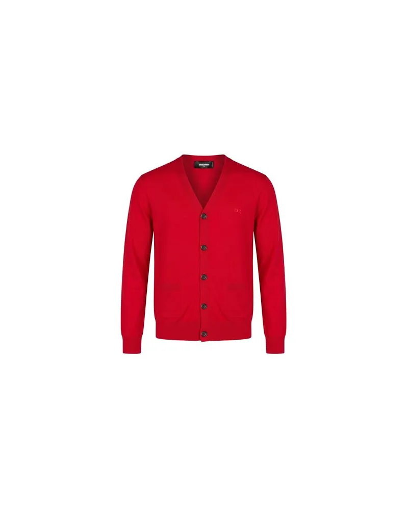 Dsquared2 STRICKWAREN - Strickjackenauf YOOX.COM Rot