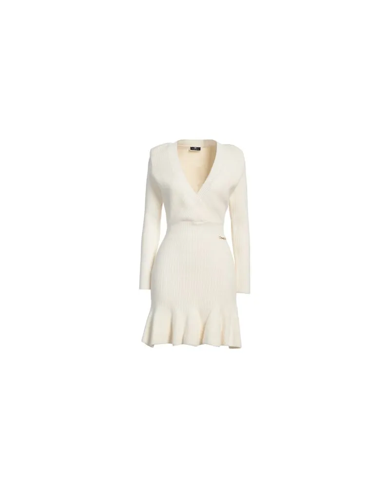 Elisabetta Franchi KLEIDER - Mini-Kleiderauf YOOX.COM Elfenbein