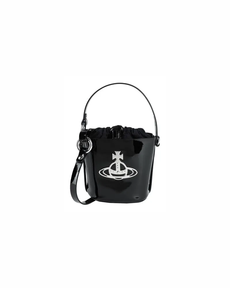Vivienne Westwood DAISY SMALL DRAWSTRING BUCKET - TASCHEN - Handtaschenauf YOOX.COM Schwarz