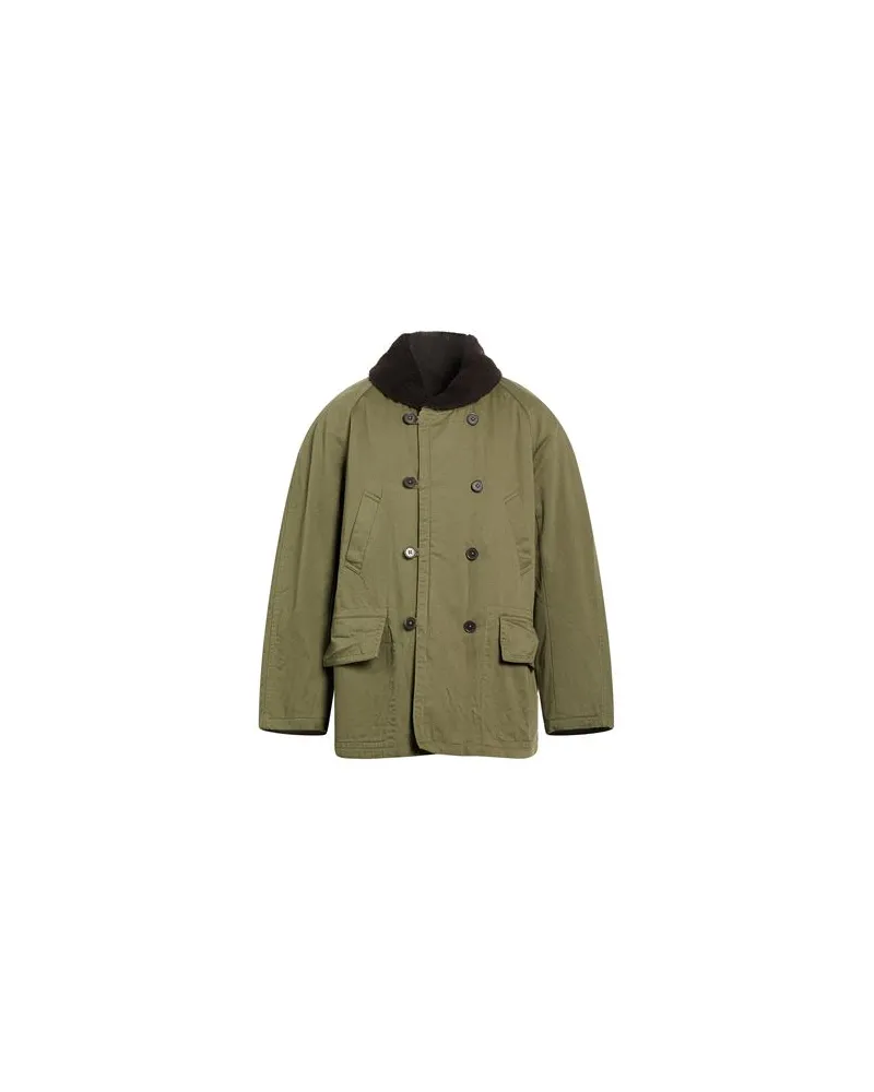 Universal Works JACKEN & MÄNTEL - Mäntelauf YOOX.COM Militärgrün