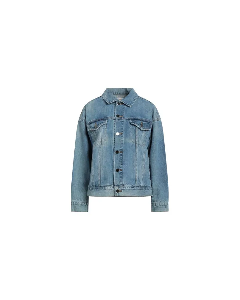 Rosamund Moiselle JACKEN & MÄNTEL - Jeansjacken/Mäntelauf YOOX.COM Blau