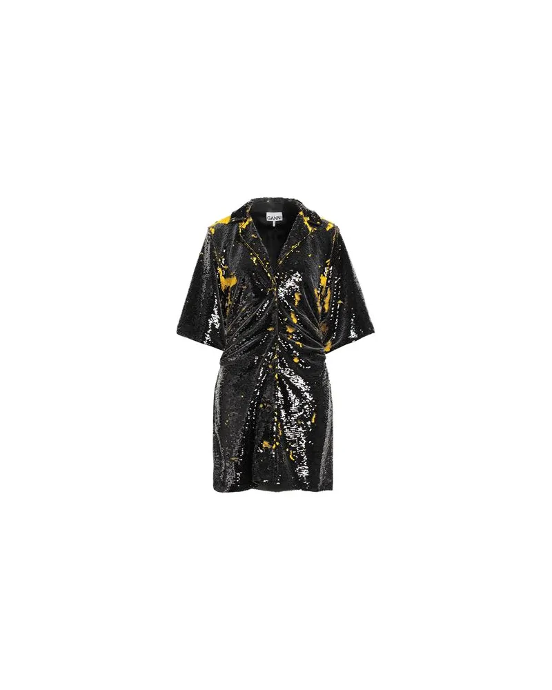 Ganni KLEIDER - Mini-Kleiderauf YOOX.COM Schwarz