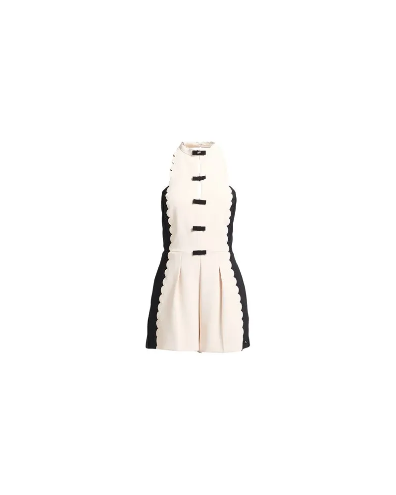 Elisabetta Franchi OVERALLS - Playsuitsauf YOOX.COM Elfenbein