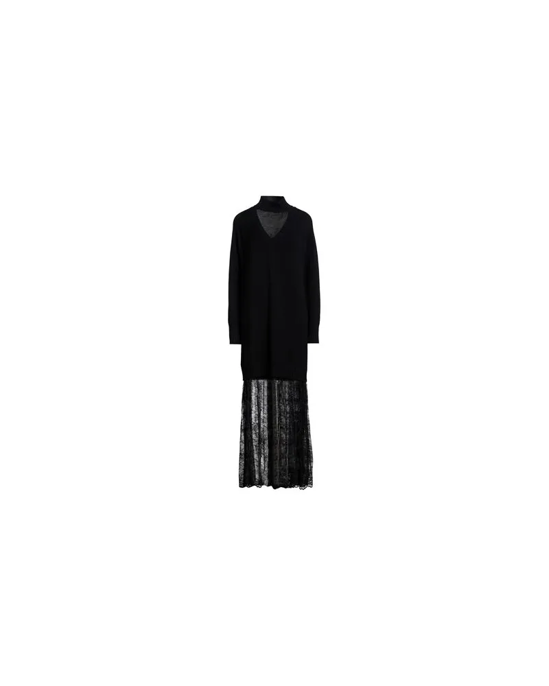 Ermanno Scervino KLEIDER - Maxi-Kleiderauf YOOX.COM Schwarz