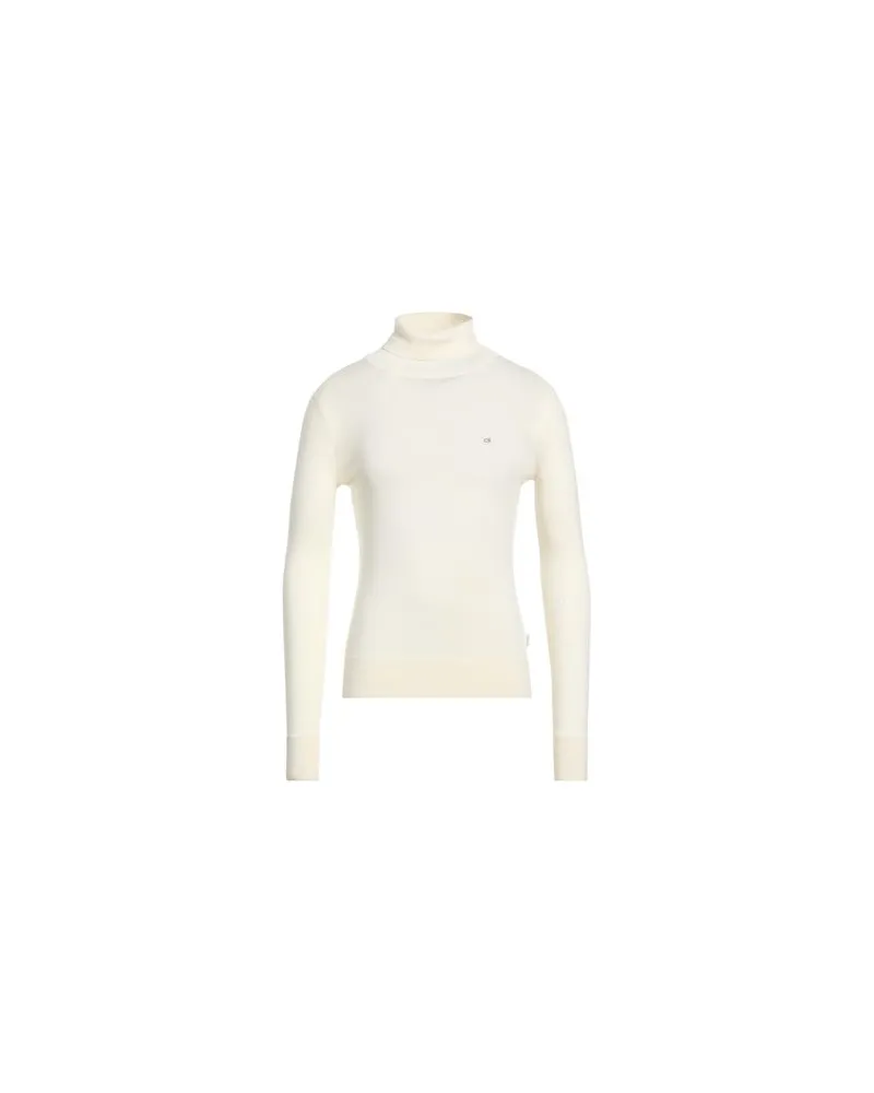 Calvin Klein STRICKWAREN - Rollkragenpulloverauf YOOX.COM Cremeweiß