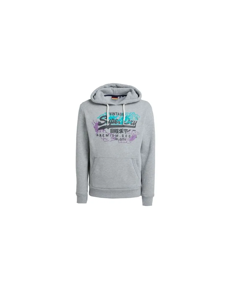Superdry. TOPS - Sweatshirtsauf YOOX.COM Grau