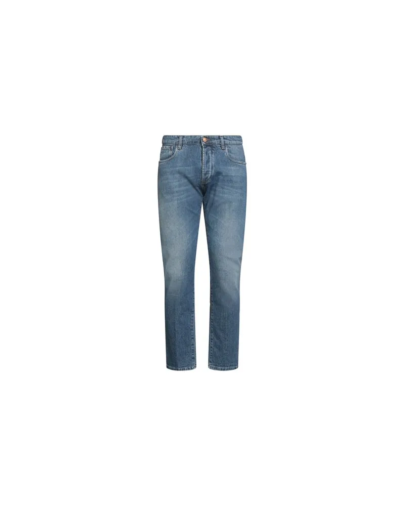 OFFICINA 36 HOSEN & RÖCKE - Jeanshosenauf YOOX.COM Blau