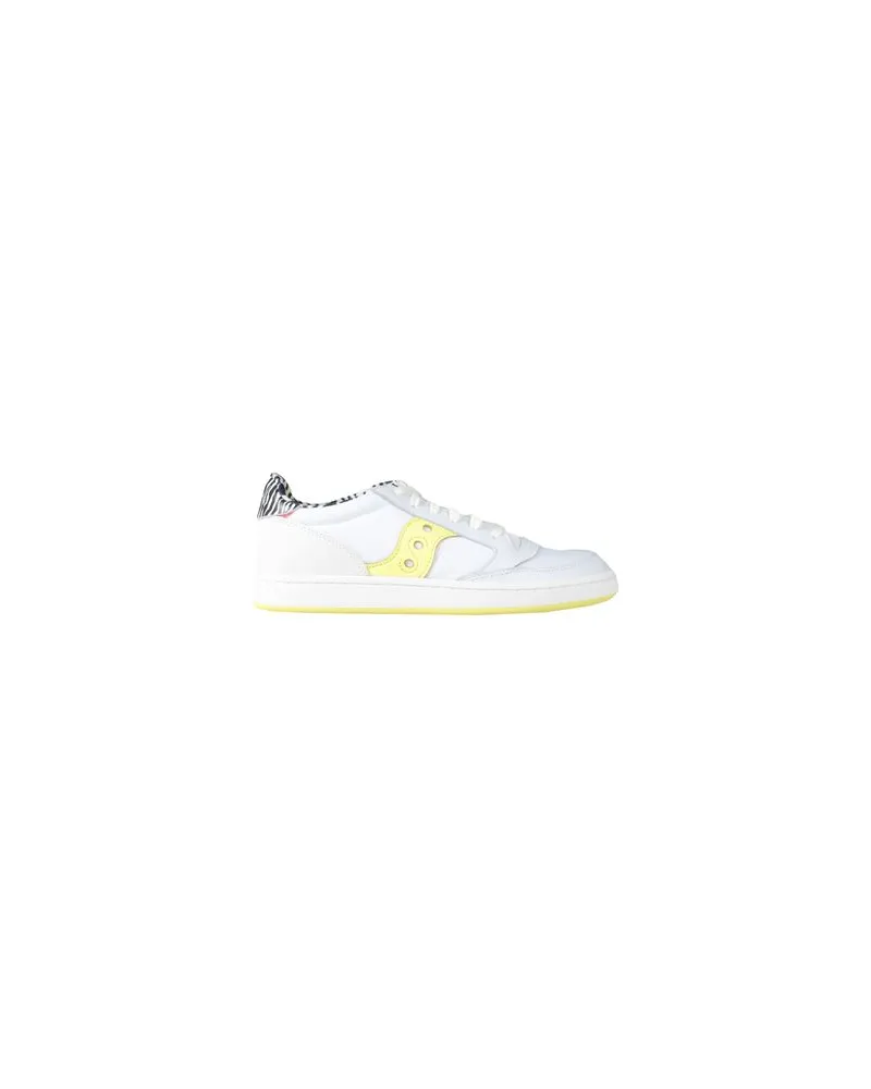 Saucony JAZZ COURT WHITE/YELLOW  - SCHUHE - Sneakersauf YOOX.COM Weiß