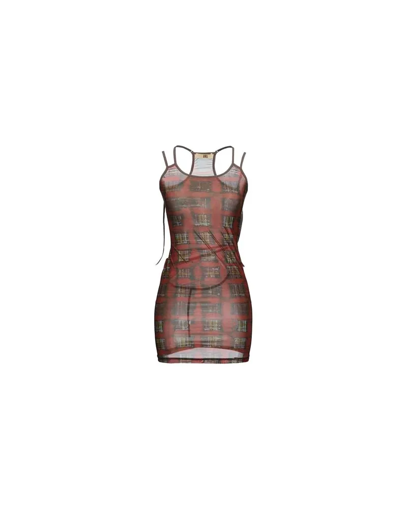 Charlotte Knowles KLEIDER - Mini-Kleiderauf YOOX.COM Rostrot