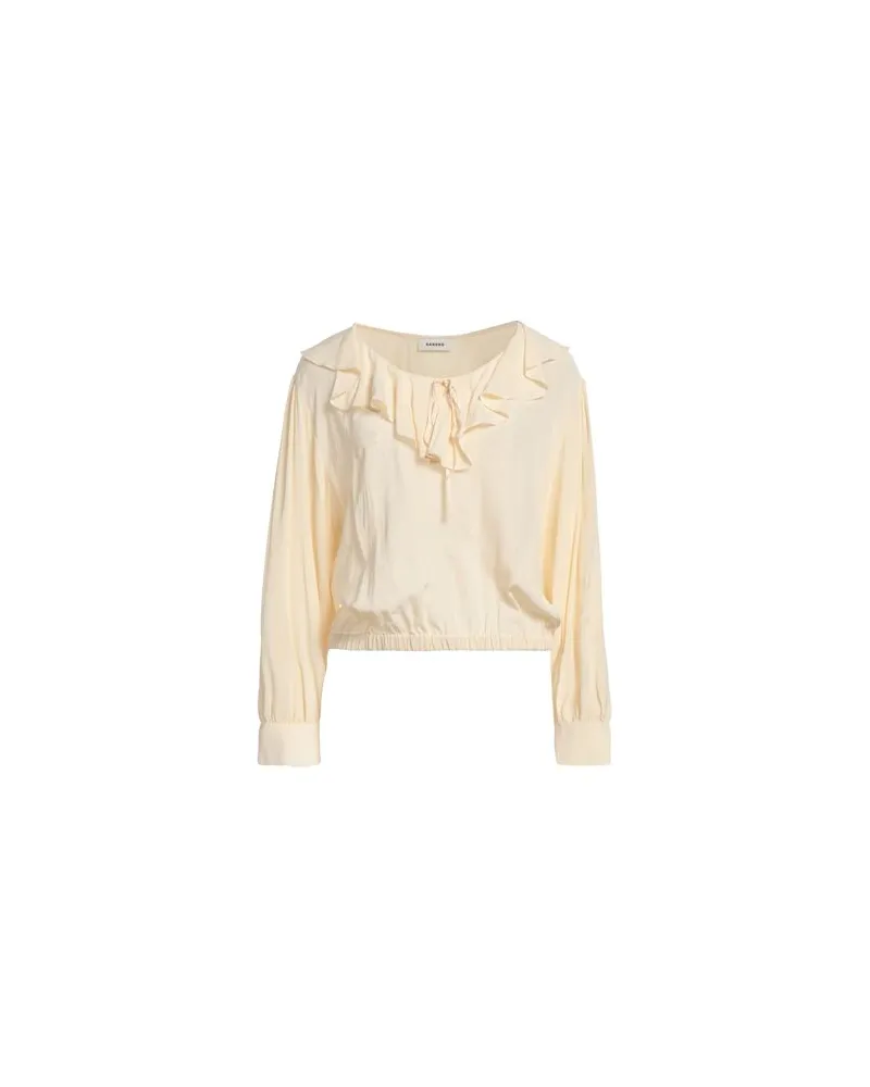 Sandro TOPS - Topsauf YOOX.COM Cremeweiß