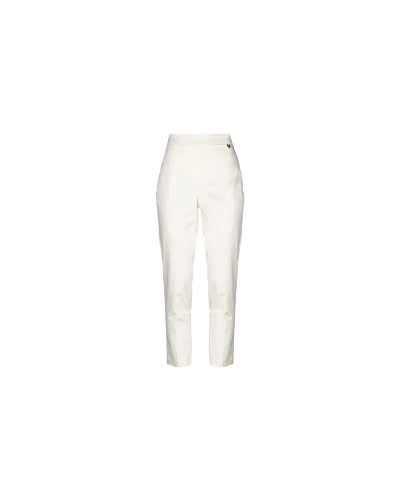 Twin-Set HOSEN & RÖCKE - Hosenauf YOOX.COM Elfenbein