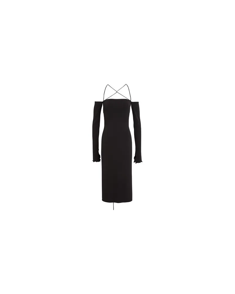 ANDAMANE KLEIDER - Midi-Kleiderauf YOOX.COM Schwarz