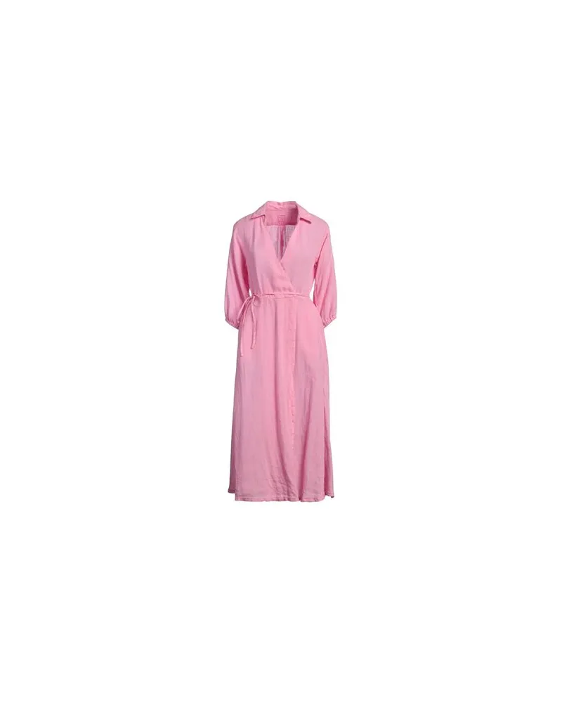 120% Lino KLEIDER - Midi-Kleiderauf YOOX.COM Rosa