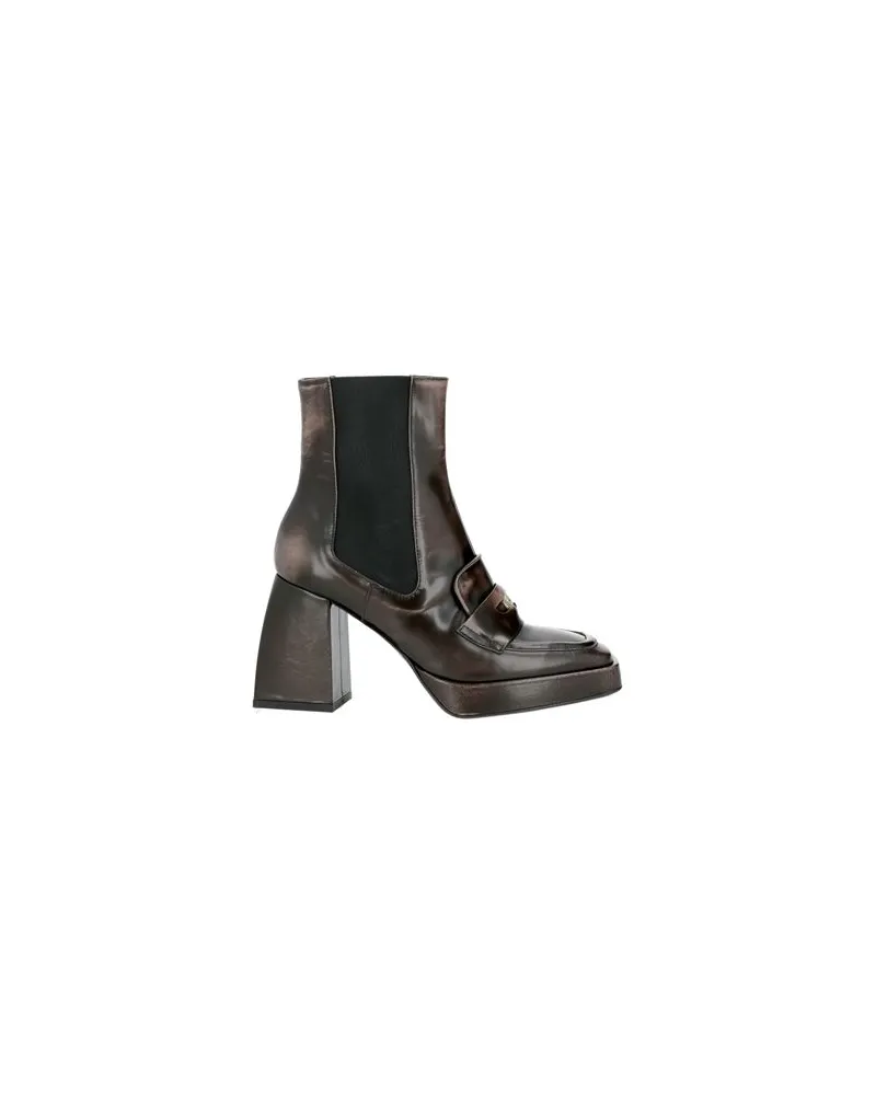 Pollini SCHUHE - Stiefelettenauf YOOX.COM Dunkelbraun