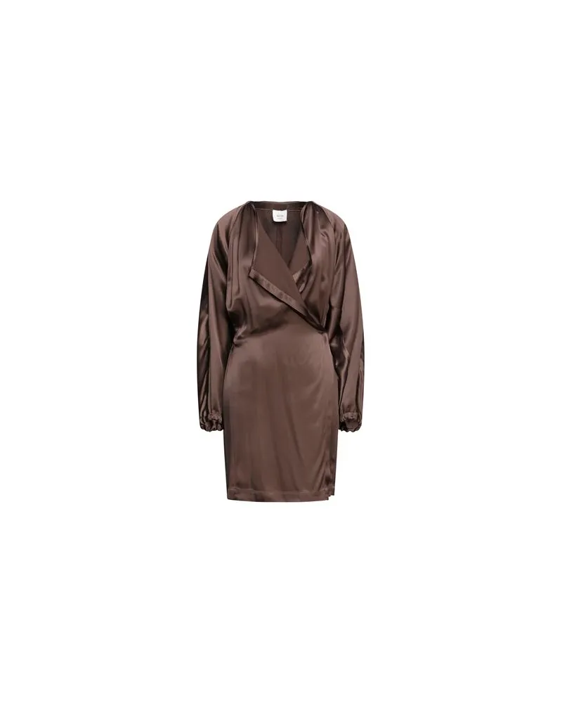 ALYSI KLEIDER - Midi-Kleiderauf YOOX.COM Dunkelbraun