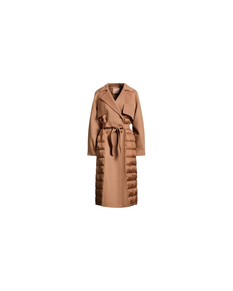 Twin-Set JACKEN & MÄNTEL - Mäntelauf YOOX.COM Kamel