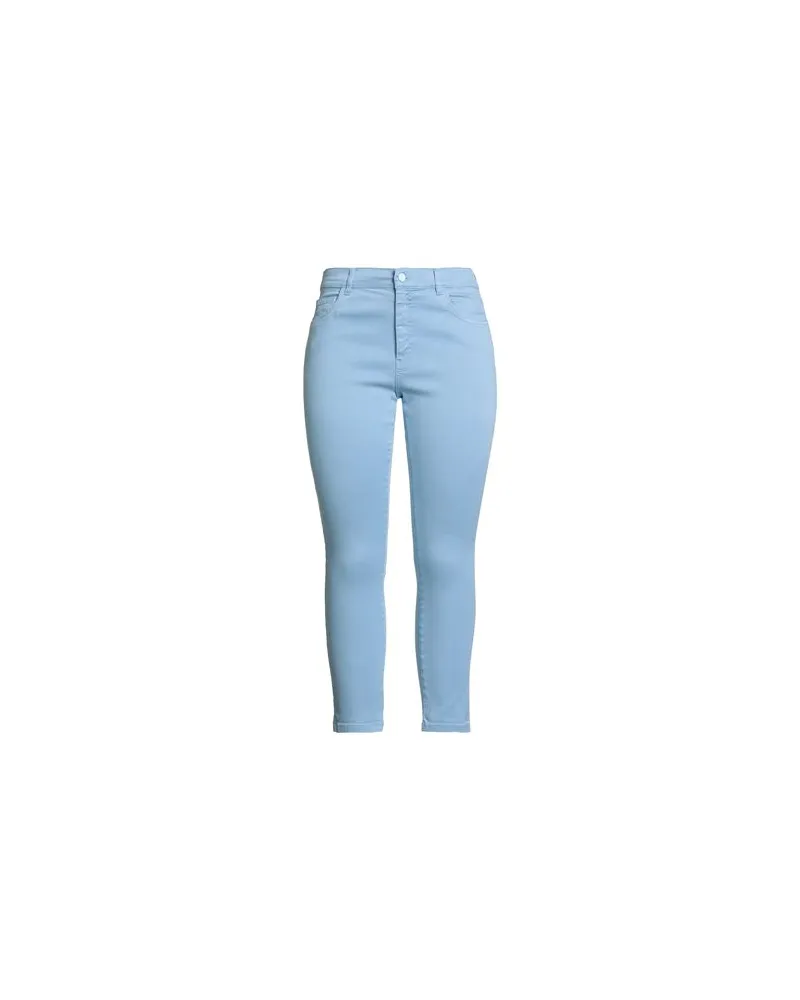 MARELLA MONOCHROME - HOSEN & RÖCKE - Jeanshosenauf YOOX.COM Hellblau