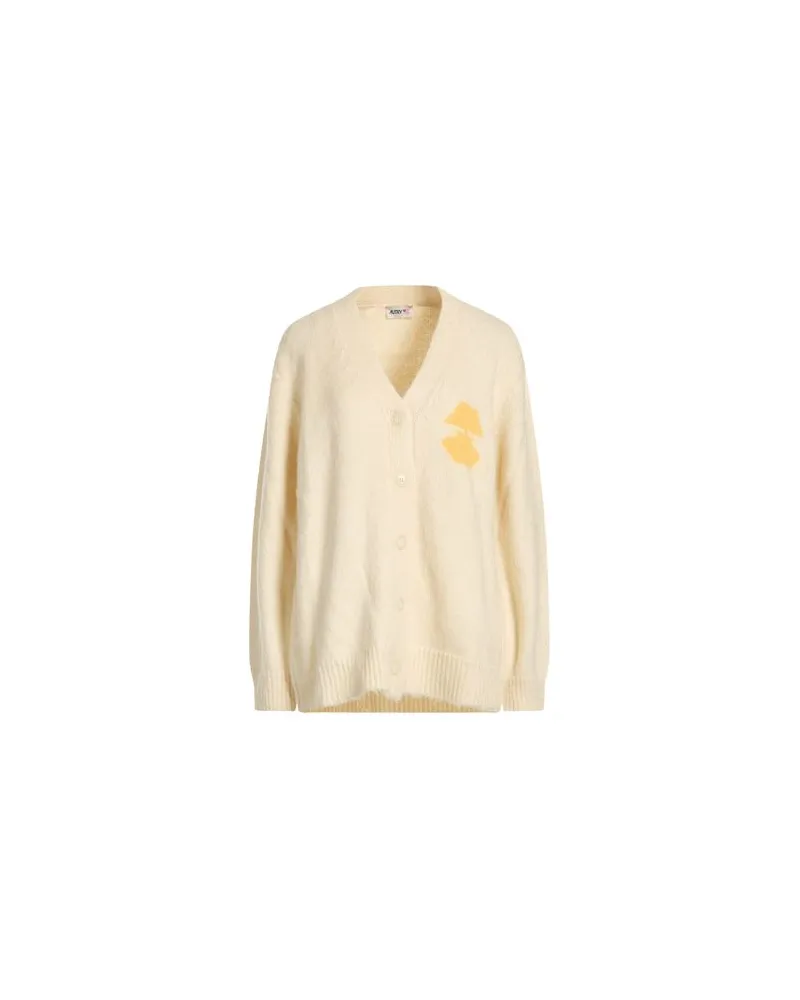 AUTRY STRICKWAREN - Strickjackenauf YOOX.COM Cremeweiß