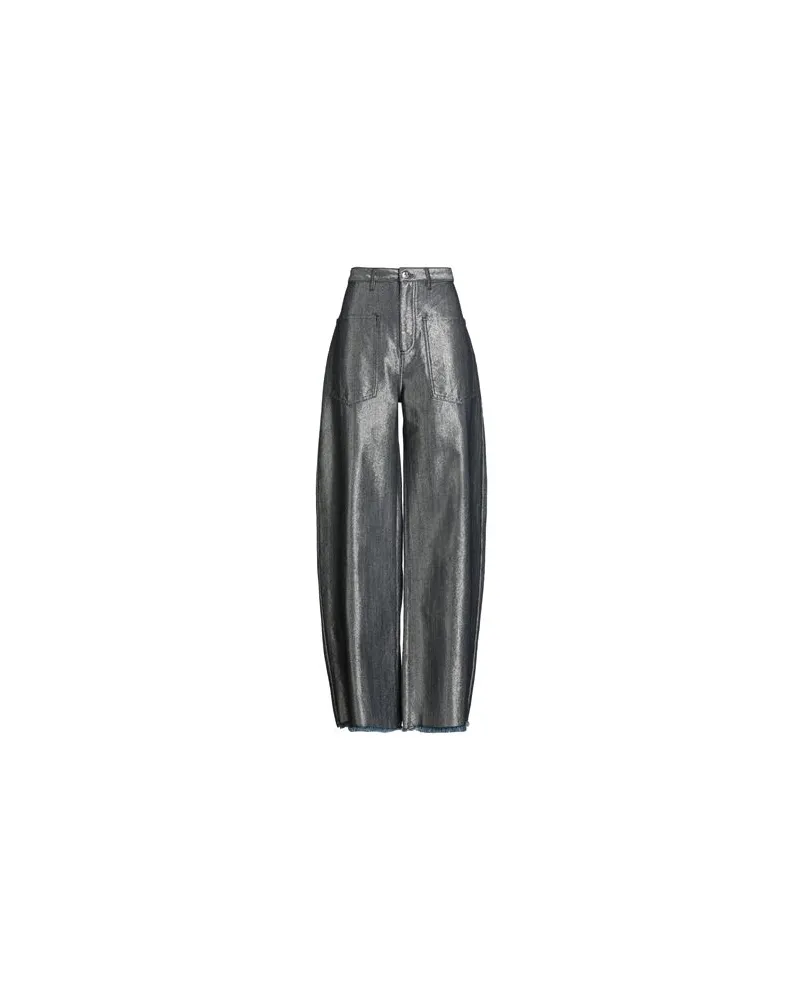 Marques ' Almeida HOSEN & RÖCKE - Jeanshosenauf YOOX.COM Silber