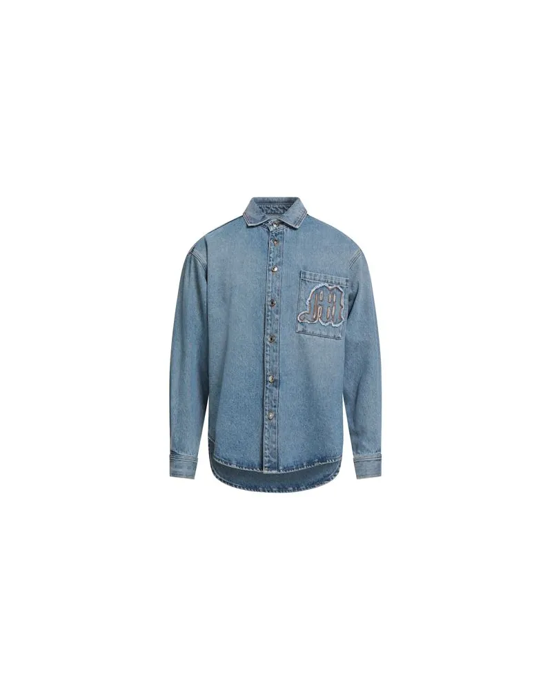 MSGM TOPS - Jeanshemdenauf YOOX.COM Blau