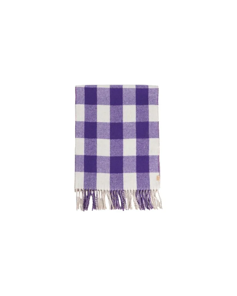 Woolrich DOUBLE-SIDED WOOL CHECK SCAR - ACCESSOIRES - Schalsauf YOOX.COM Violett