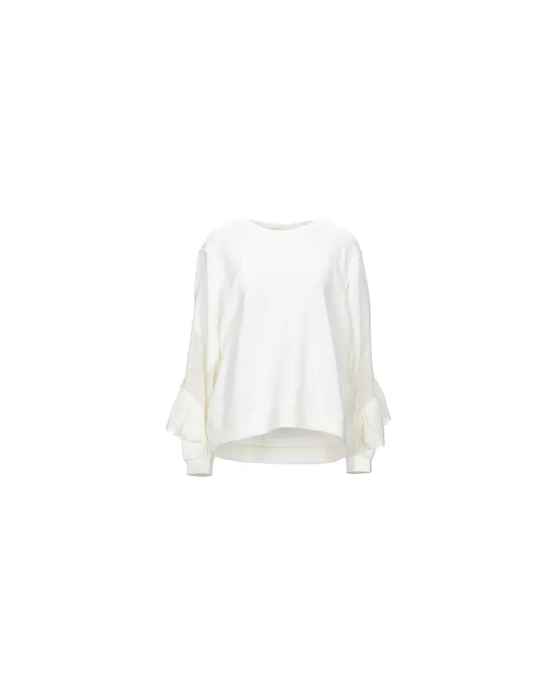Twin-Set TOPS - Sweatshirtsauf YOOX.COM Weiß