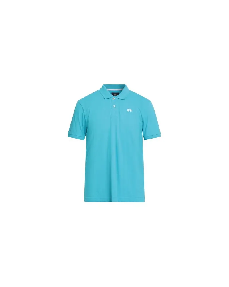 La Martina TOPS - Poloshirtsauf YOOX.COM Himmelblau