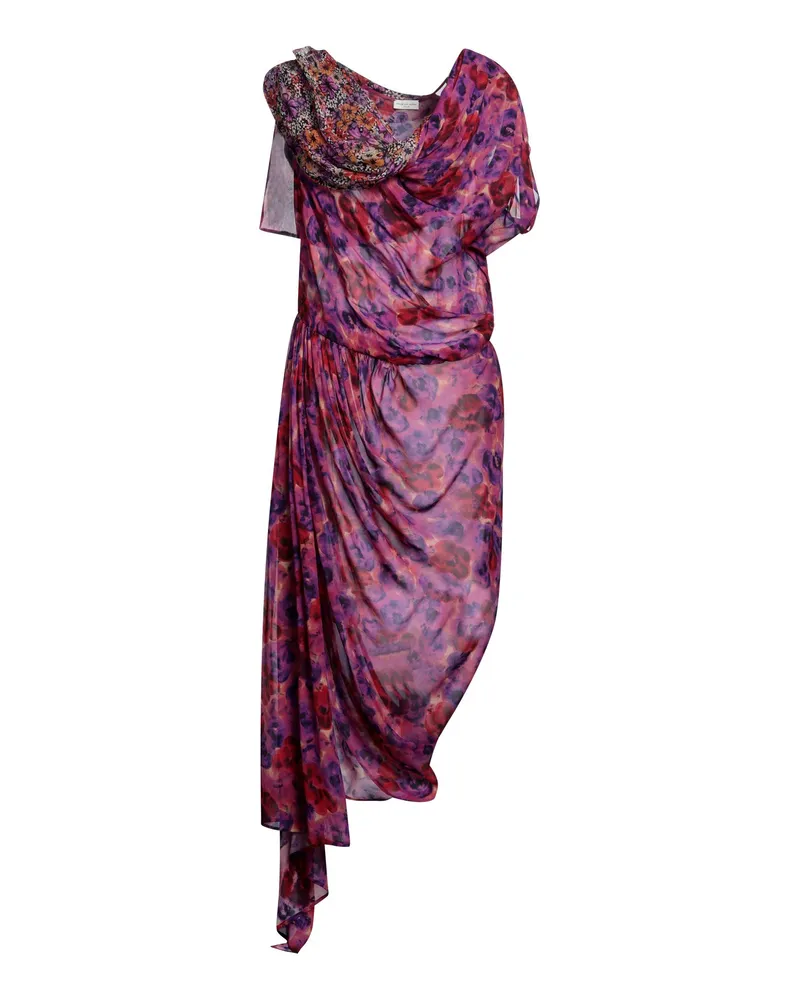 Dries van Noten Maxi-Kleid Violett