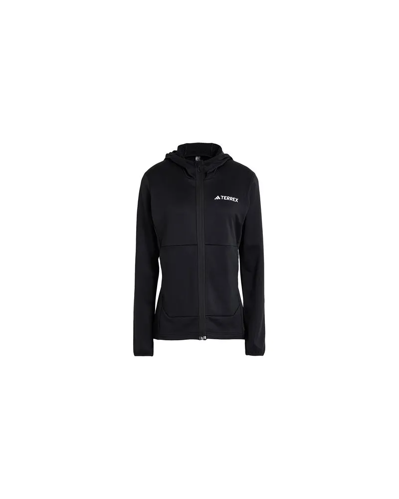 adidas TERREX XPERIOR LIGHT FLEECE HOODED JACKET  - TOPS - Sweatshirtsauf YOOX.COM Schwarz