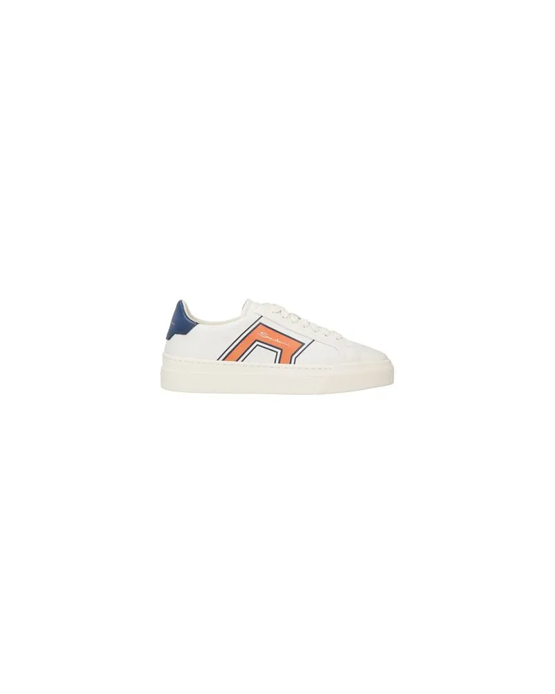 Santoni DOUBLE BUCKLE SNEAKER - SCHUHE - Sneakersauf YOOX.COM Elfenbein