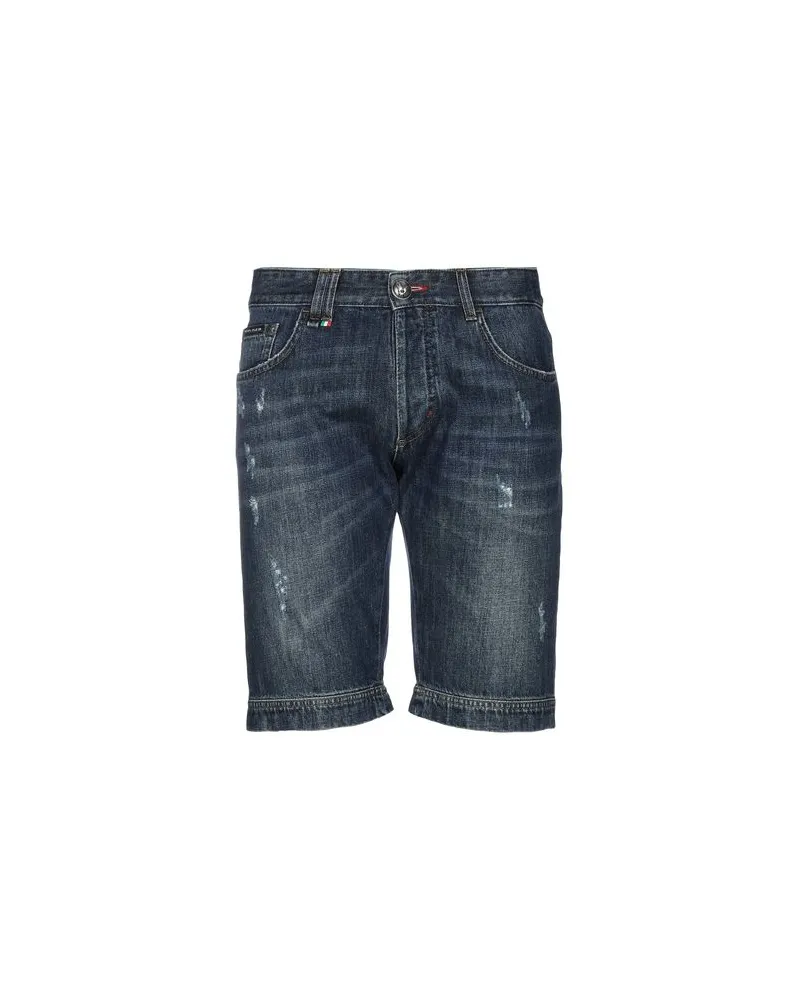 Philipp Plein HOSEN & RÖCKE - Jeansshortsauf YOOX.COM Blau