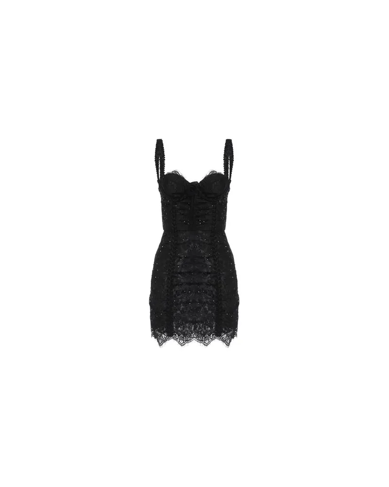 Alessandra Rich KLEIDER - Mini-Kleiderauf YOOX.COM Schwarz
