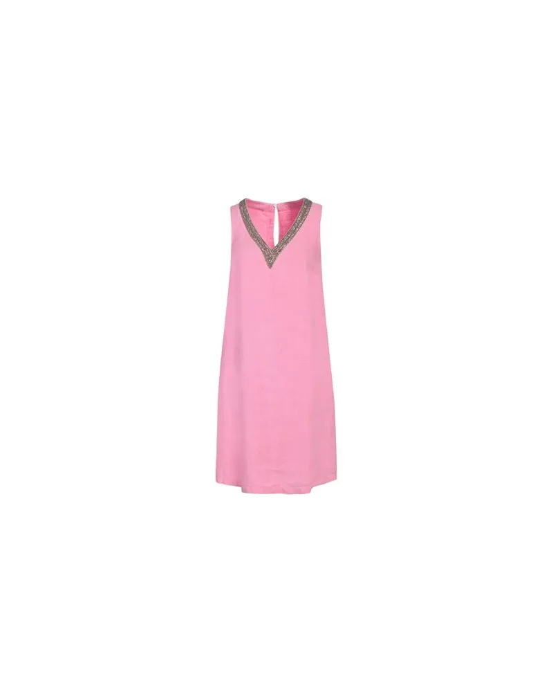 120% Lino KLEIDER - Mini-Kleiderauf YOOX.COM Rosa