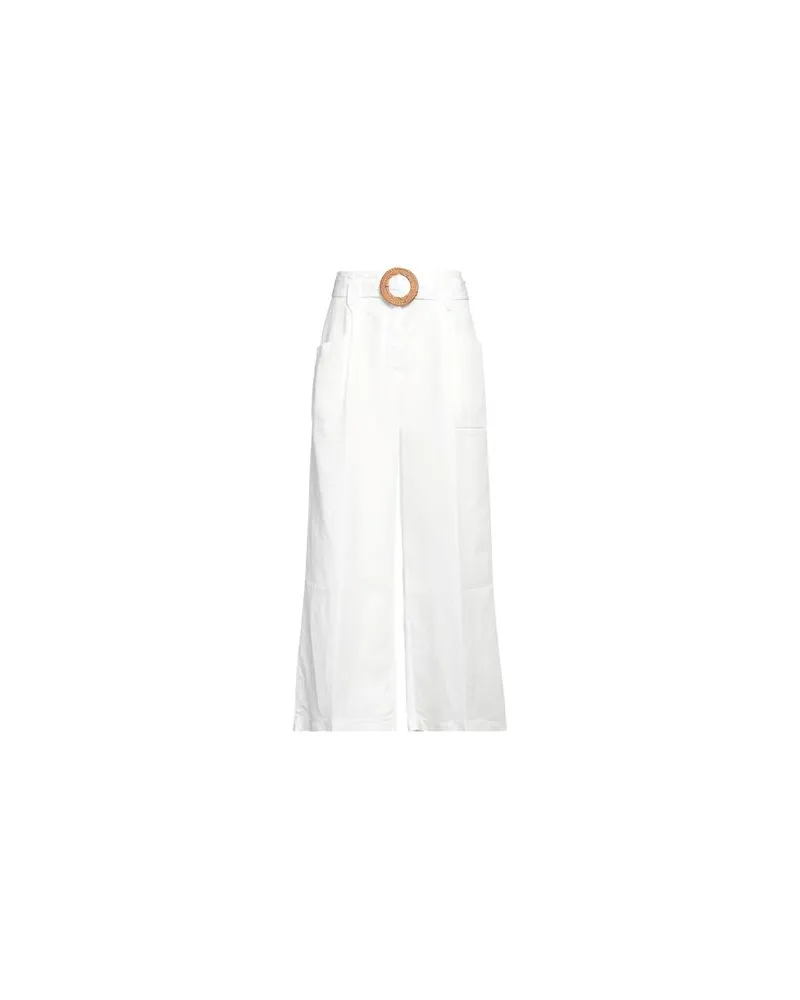 Re-HasH HOSEN & RÖCKE - Hosenauf YOOX.COM Weiß