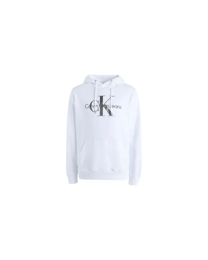 Calvin Klein SEASONAL MONOGRAM KNIT   - TOPS - Sweatshirtsauf YOOX.COM Weiß