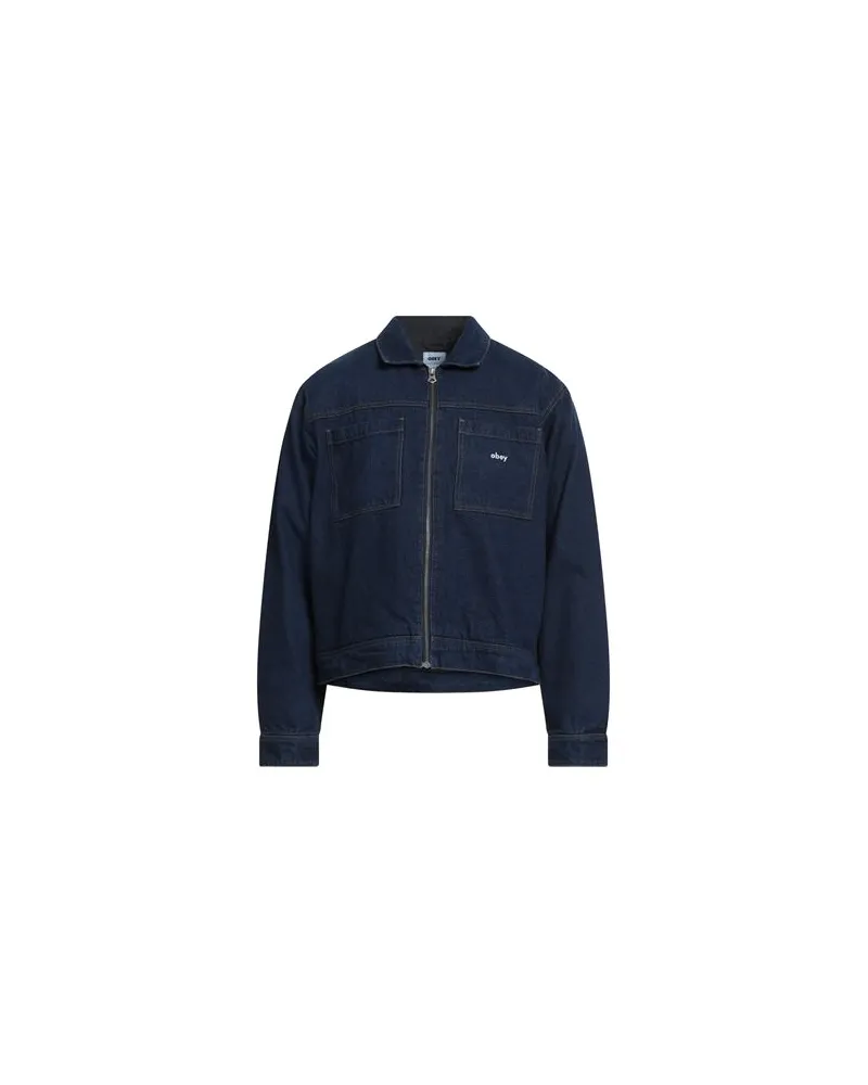 Obey JACKEN & MÄNTEL - Jeansjacken/Mäntelauf YOOX.COM Blau