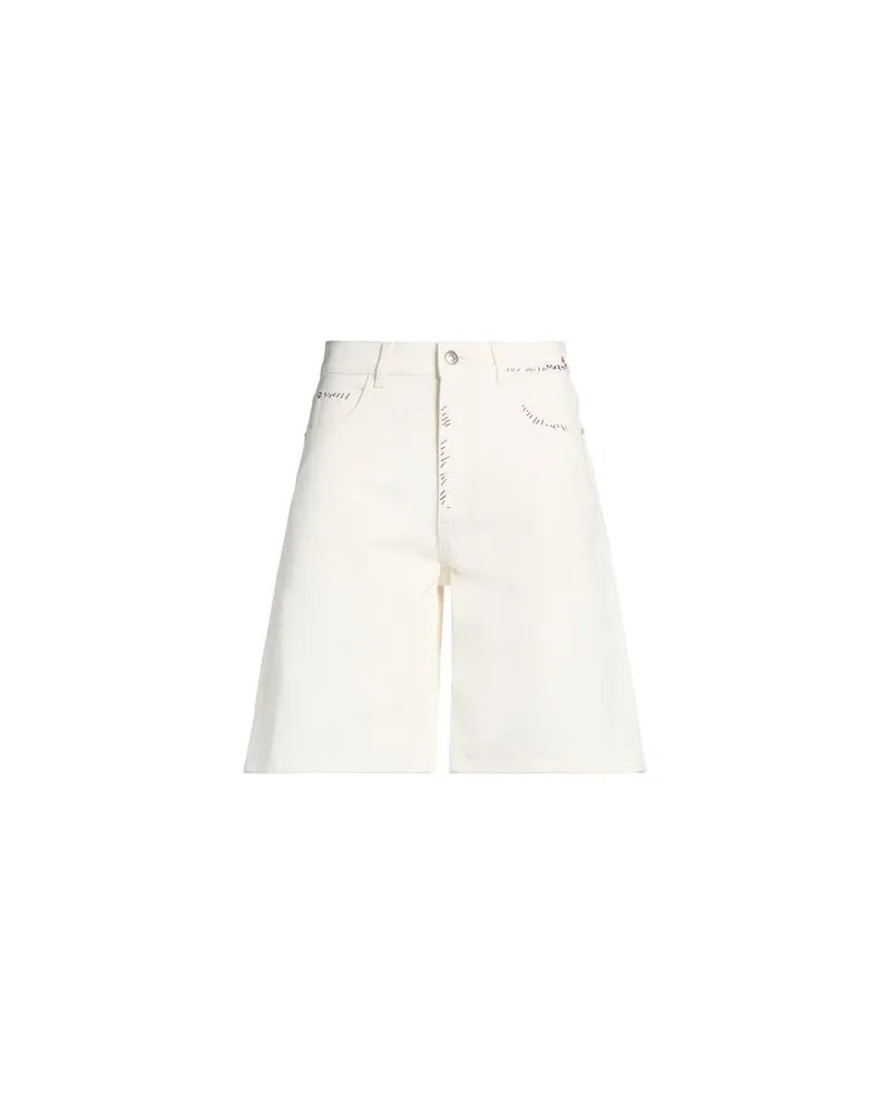 Marni HOSEN & RÖCKE - Jeansshortsauf YOOX.COM Cremeweiß