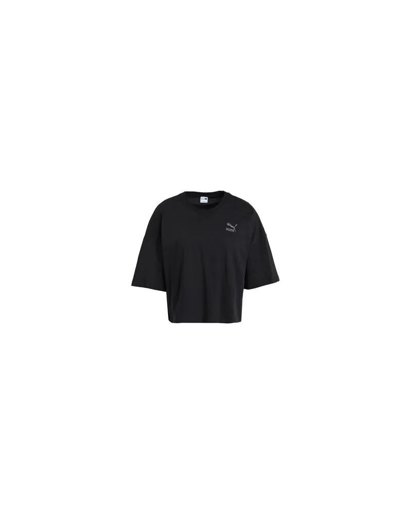 Puma DARE TO FEELIN XTRA Oversized Tee  - TOPS - T-shirtsauf YOOX.COM Schwarz