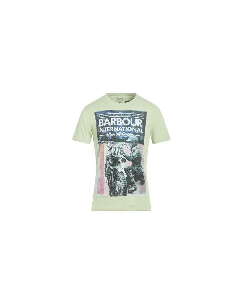Barbour THE STEVE MCQUEEN COLLECTION - TOPS - T-shirtsauf YOOX.COM Salbeigrün