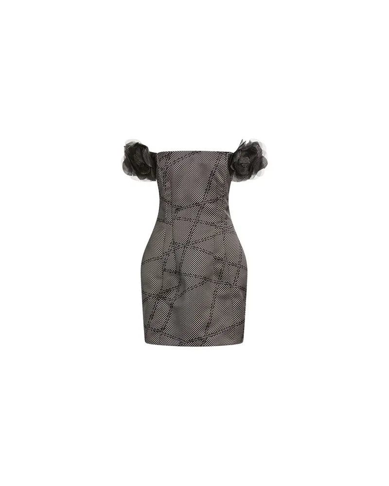 Elisabetta Franchi KLEIDER - Mini-Kleiderauf YOOX.COM Schwarz