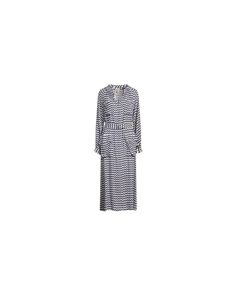 Semicouture KLEIDER - Maxi-Kleiderauf YOOX.COM Blau