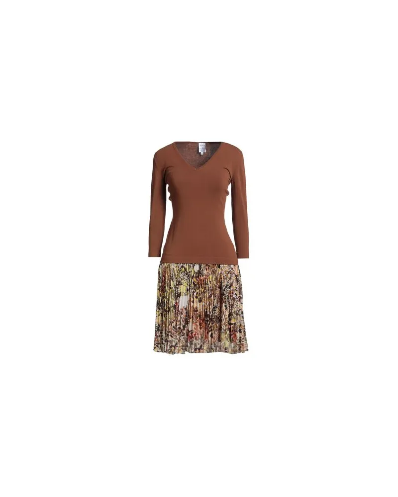 Sara Roka KLEIDER - Midi-Kleiderauf YOOX.COM Braun