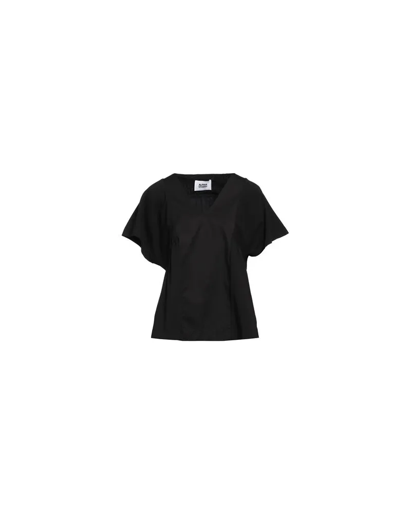 Alpha Studio TOPS - T-shirtsauf YOOX.COM Schwarz