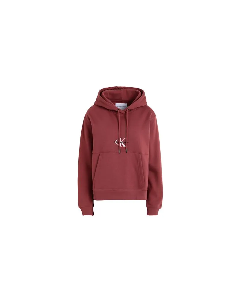 Calvin Klein TOPS - Sweatshirtsauf YOOX.COM Ziegelrot